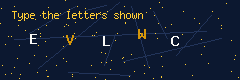 Captcha letters